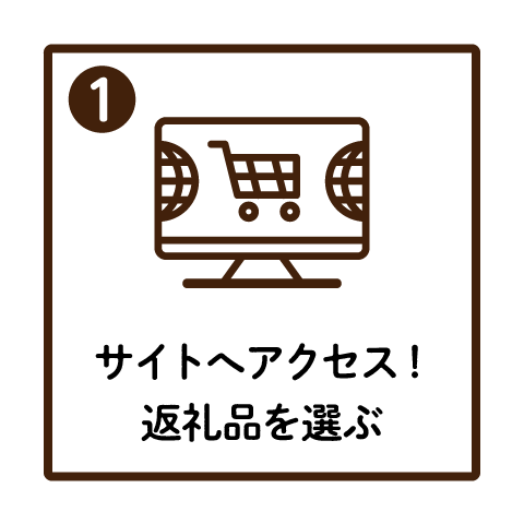 サイトへアクセスして、返礼品を選ぶ